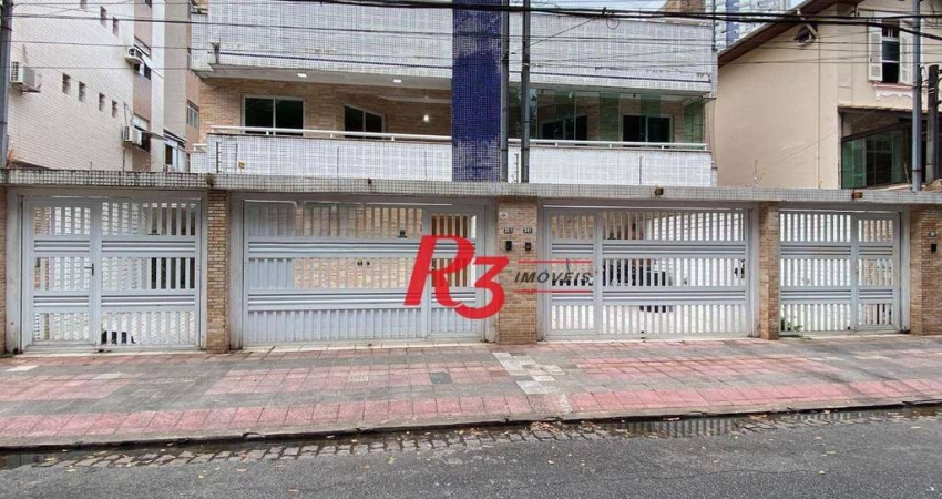 Casa com 4 dormitórios para alugar, 320 m² por R$ 10.000,00/mês - Gonzaga - Santos/SP