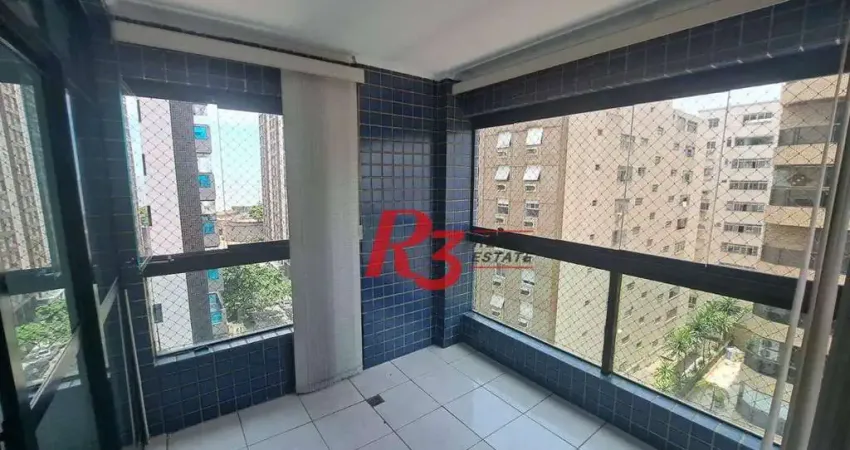 Apartamento para alugar, 98 m² por r$ 5.700,01/mês - ponta da praia - santos/sp