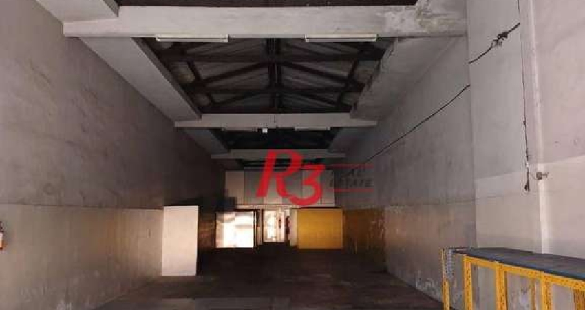 Galpão, 400 m² - venda por R$ 1.200.000,00 ou aluguel por R$ 8.000,00/mês - Centro - Santos/SP