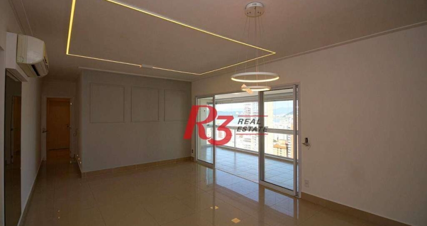 Apartamento à venda, 155 m² por R$ 2.517.000,00 - Embaré - Santos/SP