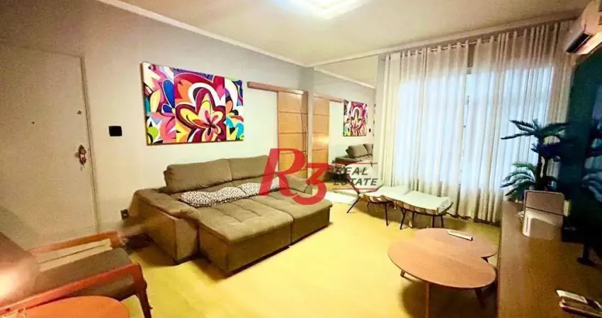 Apartamento com 2 dormitórios à venda, 115 m² por R$ 620.000,00 - Gonzaga - Santos/SP