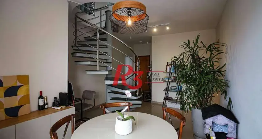 Cobertura à venda, 157 m² por R$ 950.000,00 - Encruzilhada - Santos/SP