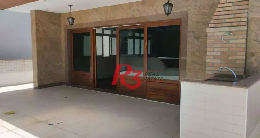 Casa com 3 dormitórios para alugar, 215 m² por R$ 6.916,01/mês - Ponta da Praia - Santos/SP