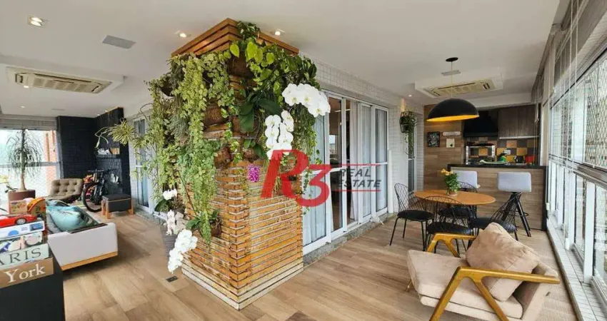 Apartamento à venda, 171 m² por R$ 2.980.000,00 - Embaré - Santos/SP