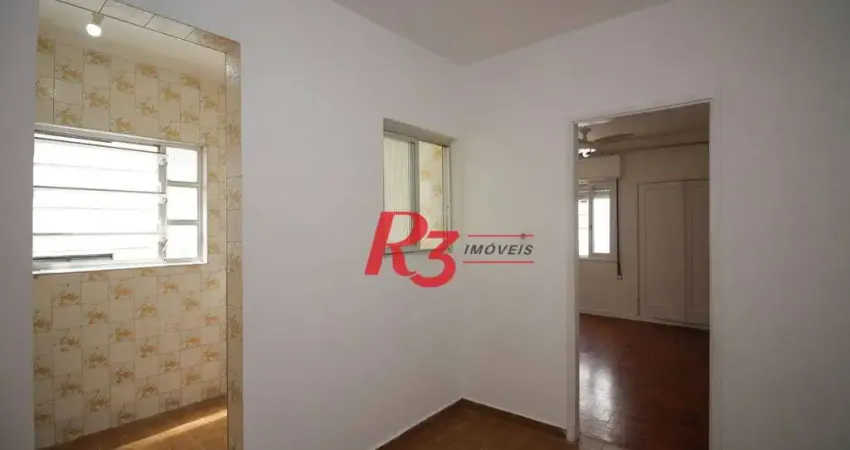 Apartamento com 1 dormitório à venda, 48 m² por R$ 350.000,00 - Boqueirão - Santos/SP
