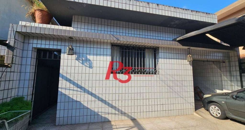 Casa com 2 dormitórios à venda, 324 m² por R$ 1.400.000,00 - Embaré - Santos/SP