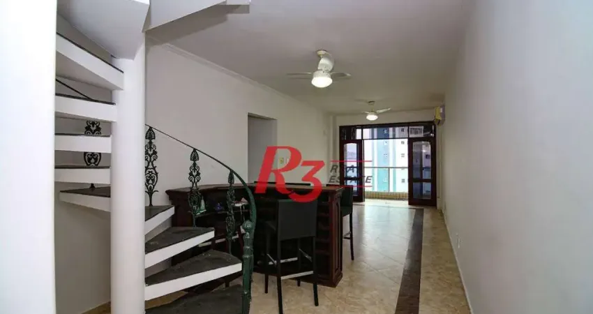 Cobertura com 3 dormitórios à venda, 246 m² por R$ 1.383.000,00 - Ponta da Praia - Santos/SP