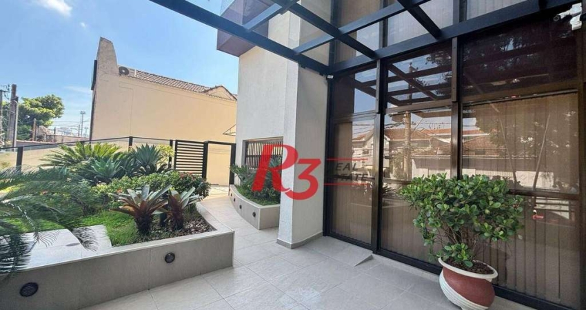 Cobertura com 4 dormitórios à venda, 332 m² por R$ 3.000.000,00 - Gonzaga - Santos/SP