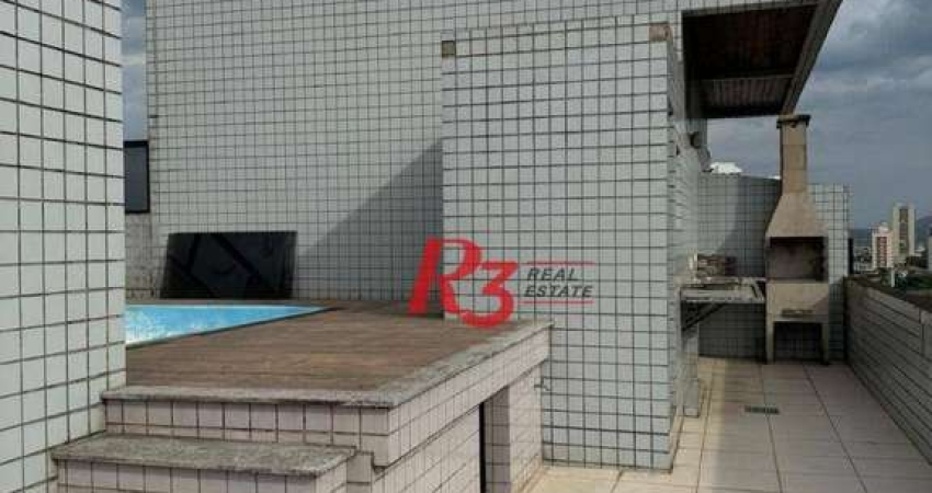 Cobertura à venda, 324 m² por R$ 1.500.000,00 - Aparecida - Santos/SP