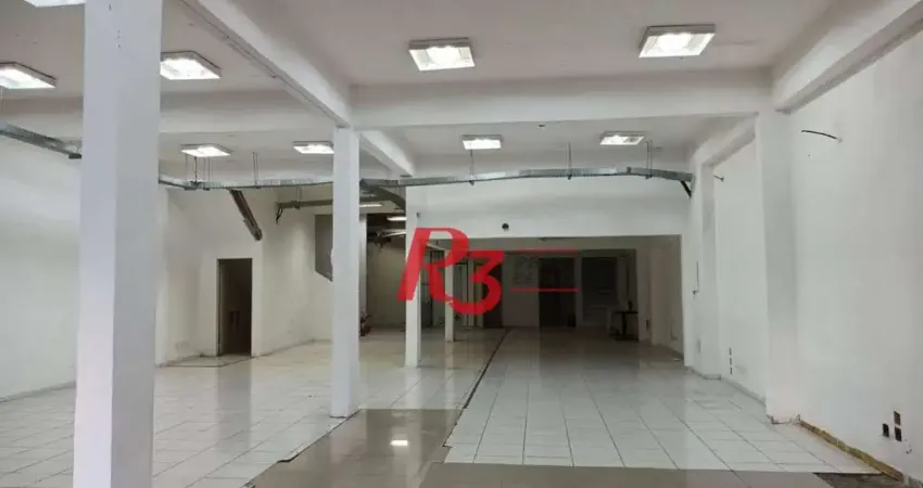 Loja para alugar, 600 m² por R$ 21.484,51/mês - Gonzaga - Santos/SP