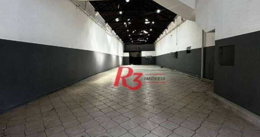 Loja para alugar, 400 m² por R$ 10.000,01/mês - Vila Nova - Santos/SP