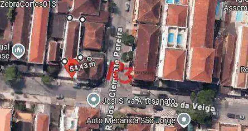 Terreno à venda, 280 m² por R$ 1.270.000,00 - Campo Grande - Santos/SP
