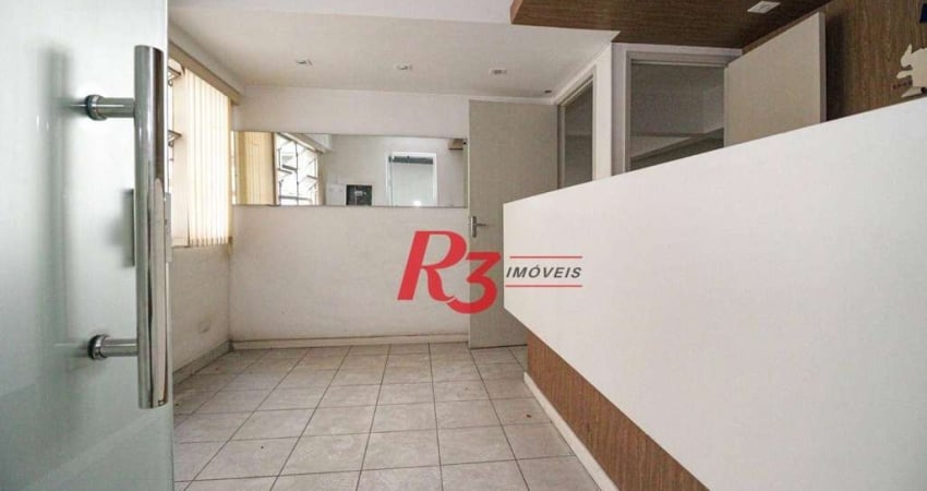 Sala para alugar, 92 m² por R$ 5.000,00/mês - Centro - Santos/SP