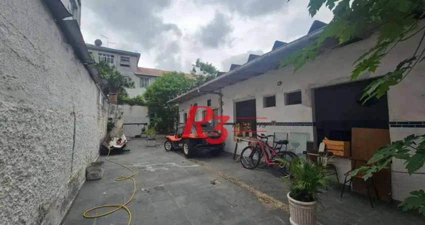 Terreno à venda, 500 m² por R$ 4.000.000,00 - Macuco - Santos/SP