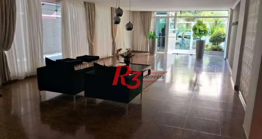 Apartamento com 4 dormitórios para alugar, 210 m² por R$ 8.300,00/mês - Pompéia - Santos/SP