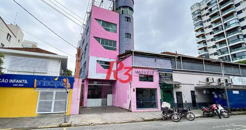 Prédio para alugar, 746 m² por R$ 30.000,02/mês - Boqueirão - Santos/SP