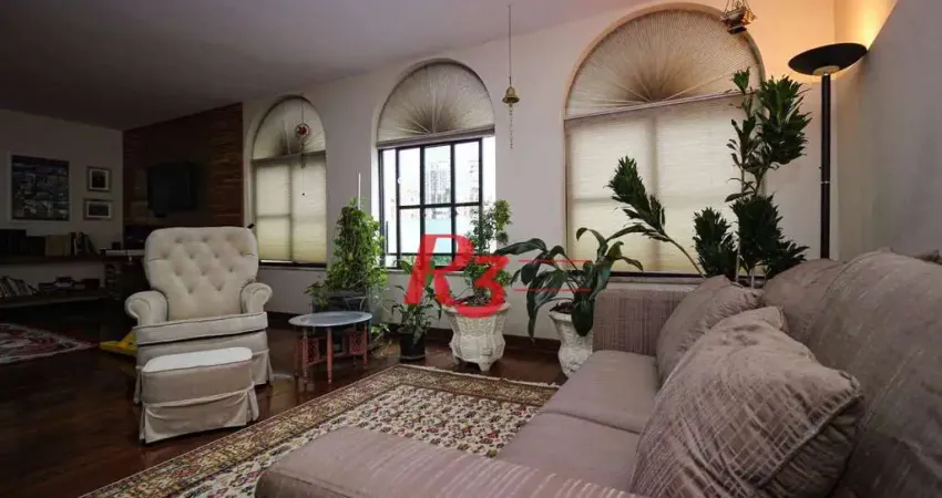 Apartamento com 4 dormitórios à venda, 335 m² por r$ 1.840.000,00 - boqueirão - santos/sp