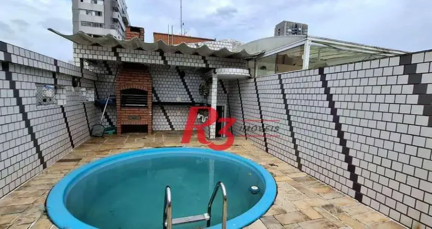 Cobertura à venda, 160 m² por R$ 1.170.000,00 - Gonzaga - Santos/SP