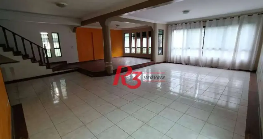 Casa com 4 dormitórios, 357 m² - venda por R$ 1.350.000,00 ou aluguel por R$ 9.700,00/mês - Aparecida - Santos/SP