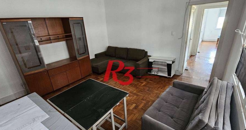 Apartamento para alugar, 100 m² por R$ 5.000,00/mês - Gonzaga - Santos/SP