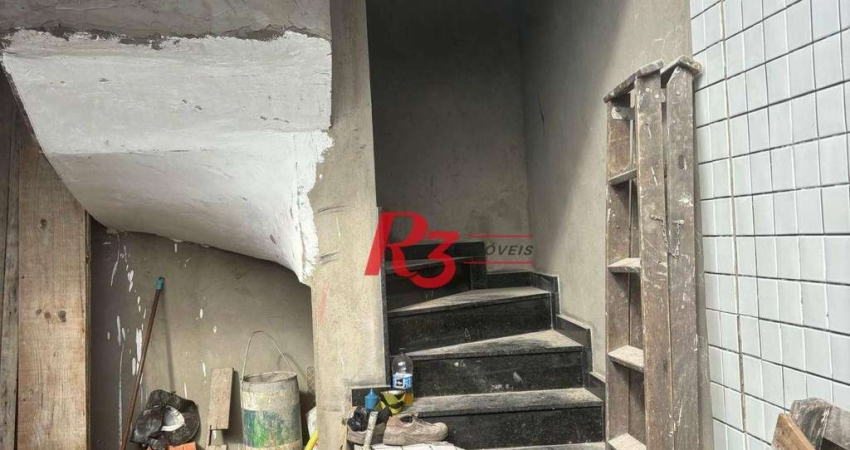 Casa com 2 dormitórios à venda, 78 m² por R$ 405.000,00 - Castelo - Santos/SP