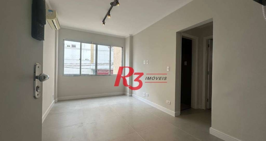 Apartamento com 1 dormitório à venda, 62 m² por R$ 400.000,00 - Gonzaga - Santos/SP