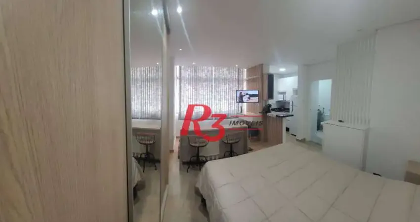 Kitnet com 1 dormitório à venda, 36 m² por R$ 349.000,00 - Aparecida - Santos/SP