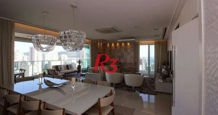 Apartamento com 4 dormitórios à venda, 277 m² por R$ 5.850.000,00 - Embaré - Santos/SP