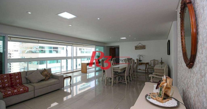 Apartamento com 4 dormitórios à venda, 191 m² por R$ 2.250.000,00 - Gonzaga - Santos/SP