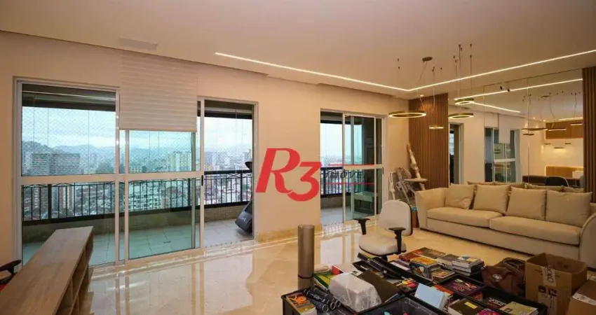 Apartamento com 3 dormitórios à venda, 204 m² por R$ 2.500.000,00 - Vila Rica - Santos/SP