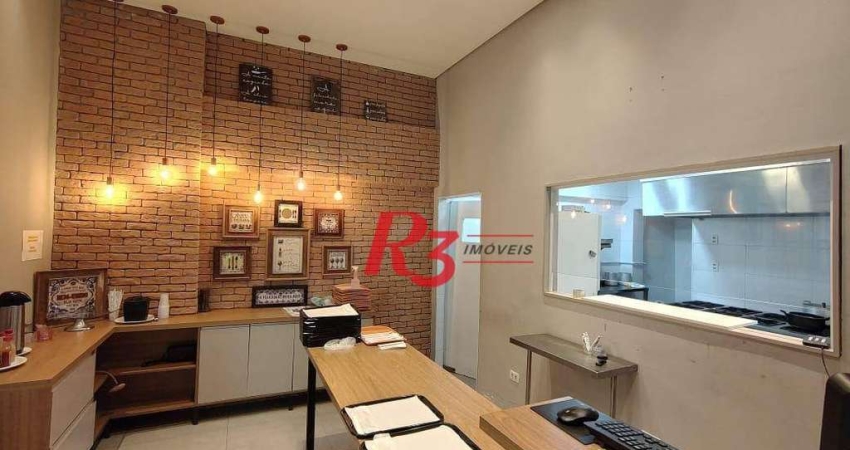 Loja, 70 m² - venda por R$ 440.000,00 ou aluguel por R$ 5.300,00/mês - Vila Matias - Santos/SP