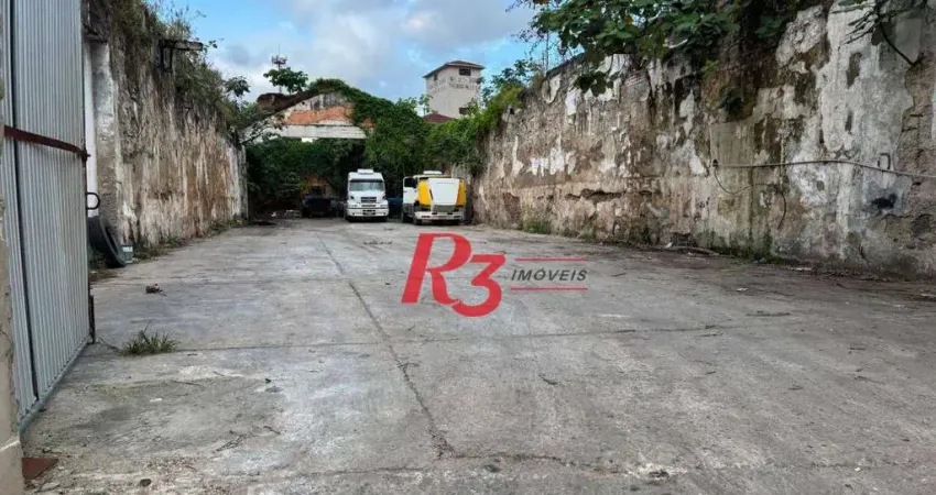 Terreno, 3960 m² - venda por R$ 11.000.000,00 ou aluguel por R$ 53.989,00/mês - Valongo - Santos/SP