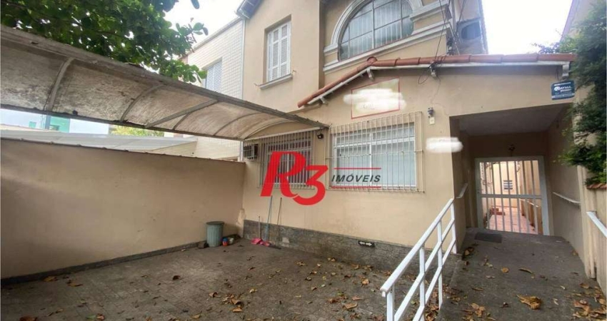 Sobrado com 4 dormitórios à venda, 249 m² por R$ 1.600.000,00 - Boqueirão - Santos/SP