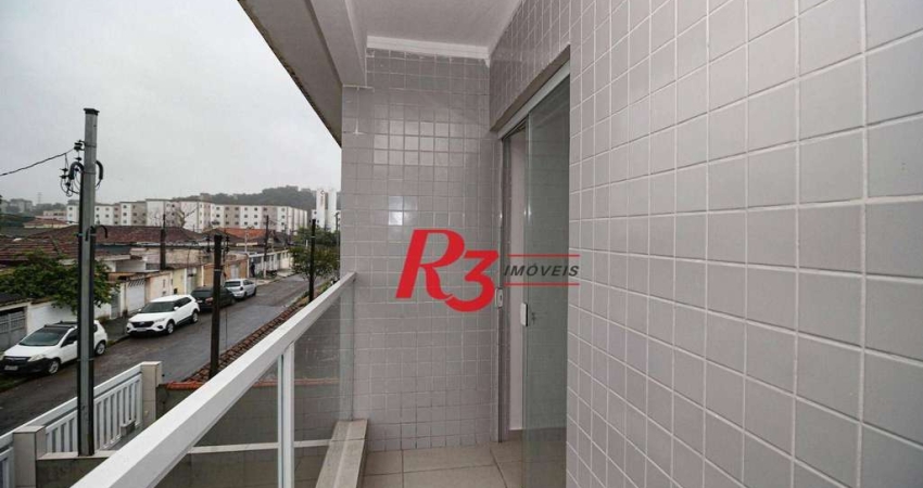 Casa com 2 dormitórios à venda, 90 m² por R$ 375.000,00 - Castelo - Santos/SP