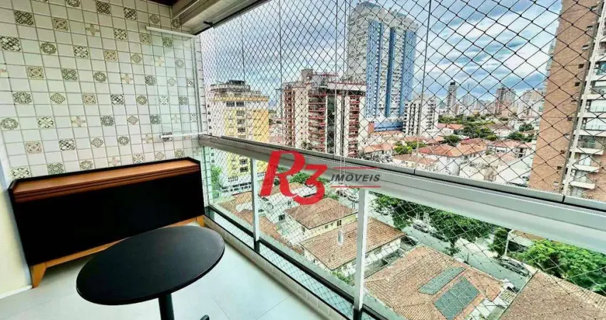 Apartamento com 3 dormitórios à venda, 101 m² por R$ 1.330.000,00 - Aparecida - Santos/SP