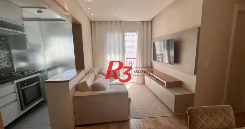Apartamento com 2 dormitórios à venda, 49 m² por R$ 340.000,00 - Castelo - Santos/SP