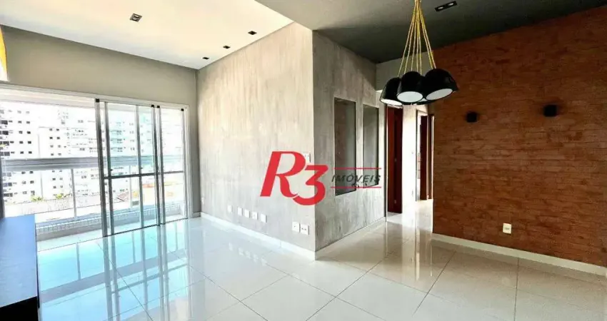 Apartamento com 3 dormitórios à venda, 100 m² por R$ 1.300.000,00 - Boqueirão - Santos/SP