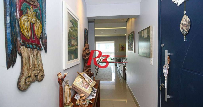 Apartamento com 3 dormitórios à venda, 109 m² por R$ 1.380.000,00 - Gonzaga - Santos/SP
