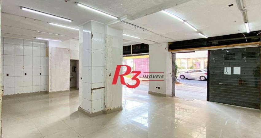 Loja para alugar, 65 m² por R$ 12.000,00/mês - Ponta da Praia - Santos/SP