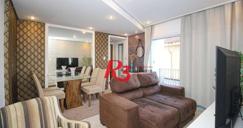 Apartamento com 2 dormitórios à venda, 70 m² por R$ 380.000,00 - Vila Belmiro - Santos/SP