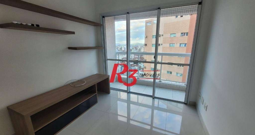 Apartamento com 3 dormitórios para alugar, 93 m² por R$ 7.500,02/mês - Boqueirão - Santos/SP
