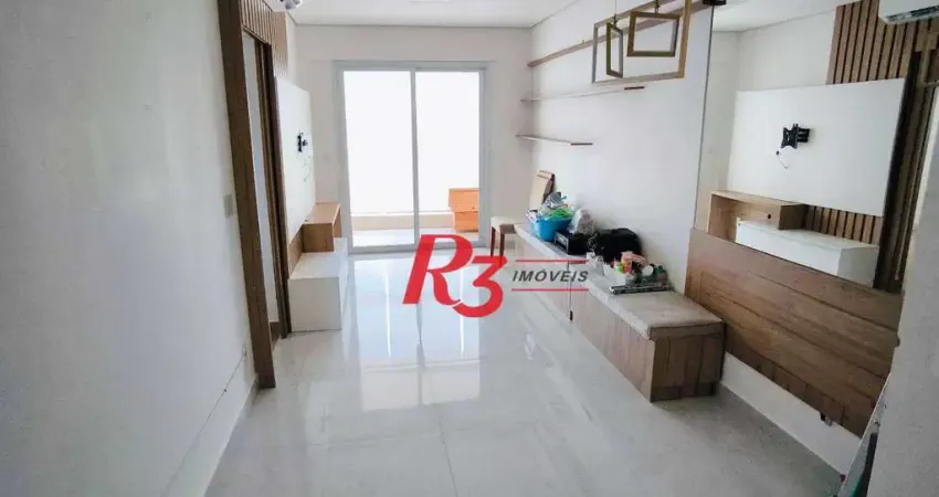 Apartamento, 65 m² - venda por R$ 950.000,00 ou aluguel por R$ 6.000,00/mês - Campo Grande - Santos/SP