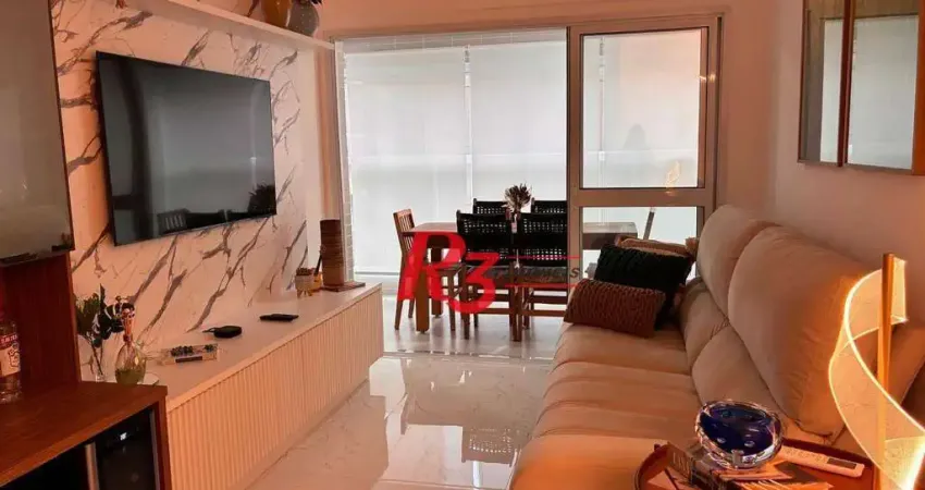 Apartamento com 3 dormitórios à venda, 101 m² por R$ 2.000.000,00 - Gonzaga - Santos/SP