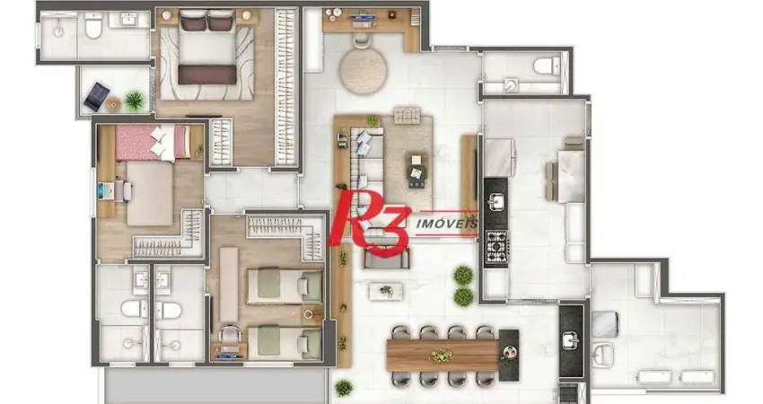 Apartamento à venda, 126 m² por R$ 2.109.000,00 - Ponta da Praia - Santos/SP