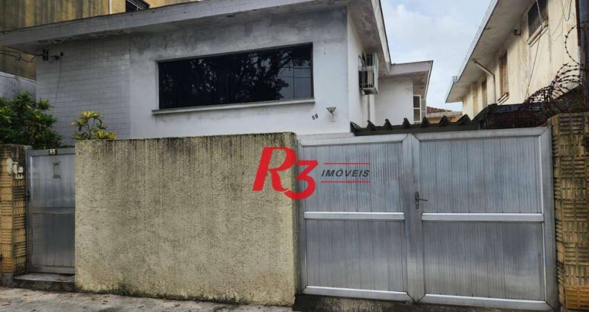 Sobrado com 3 dormitórios à venda, 330 m² por R$ 3.300.000,00 - Aparecida - Santos/SP