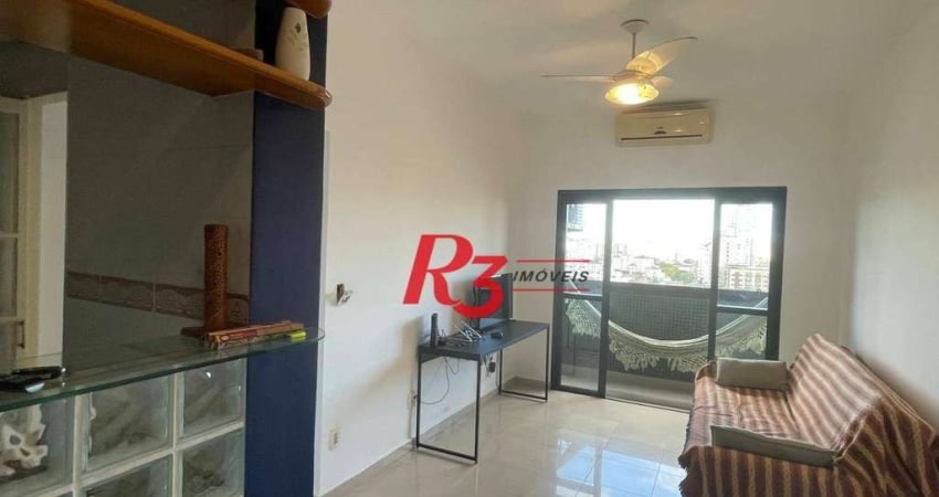 Apartamento com 1 dormitório à venda, 59 m² por R$ 520.000,00 - Embaré - Santos/SP