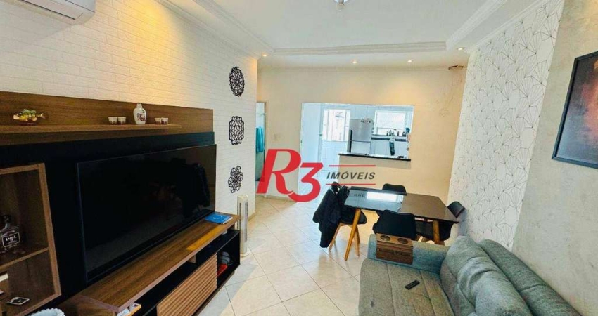 Apartamento com 2 dormitórios à venda, 70 m² por R$ 375.000,00 - Embaré - Santos/SP