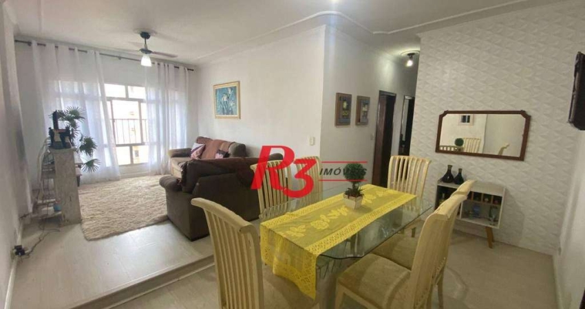 Apartamento com 3 dormitórios à venda, 143 m² por R$ 600.000,00 - Campo Grande - Santos/SP