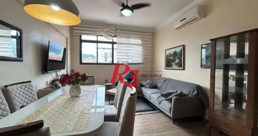 Apartamento com 2 dormitórios à venda, 98 m² por R$ 530.000,00 - Campo Grande - Santos/SP