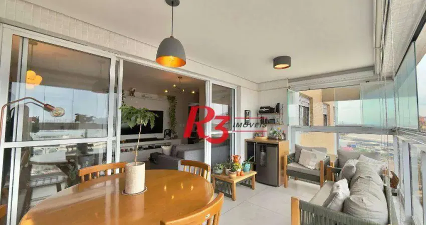 Apartamento com 3 dormitórios à venda, 111 m² por R$ 1.200.000,00 - Ponta da Praia - Santos/SP